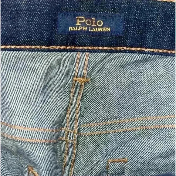 NEW Polo Ralph Lauren Ultra Stretch Wide Leg Jean Dark Indigo Rainbow - Picture 8 of 12